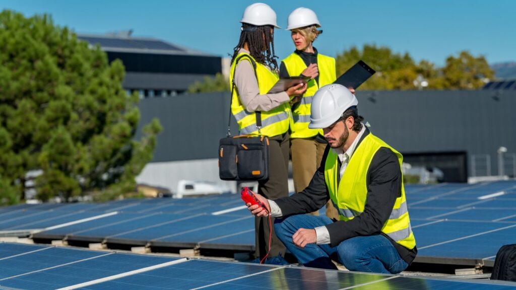 Sistema solar con baterías de respaldo instalado en negocio en Guatemala para protección ante apagones